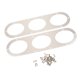 thumbnail image 1 of Difusor de Desvío de Parachoques Trasero de Aluminio Universal 2X - Plata DYNWAVEMX Panel difusor de desviación de aire, 1 of 8