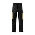 thumbnail image 3 of Men's Cargo Pants Male Loose Straight Trousers Large Size Straight Loose Button Pockets Cargo Pants Men Fashion Stretch Sports Pants New Autumn Tactical Men Pants, 3 of 4