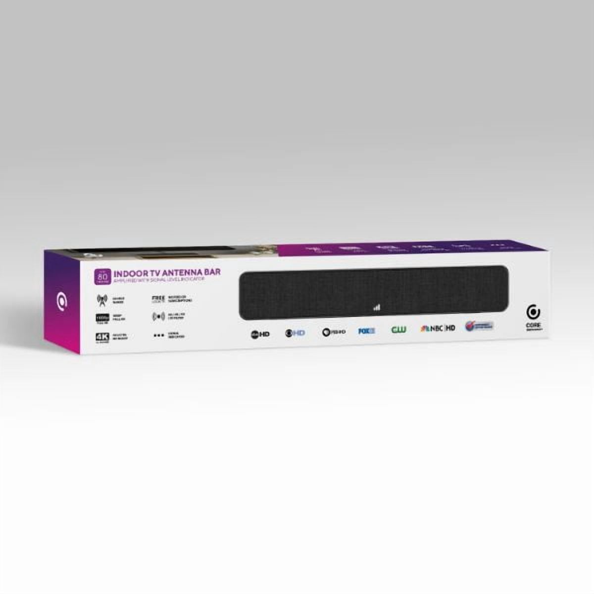 Core Innovations Indoor TV Antenna with 80-Mile Range and Signal Level Indicator