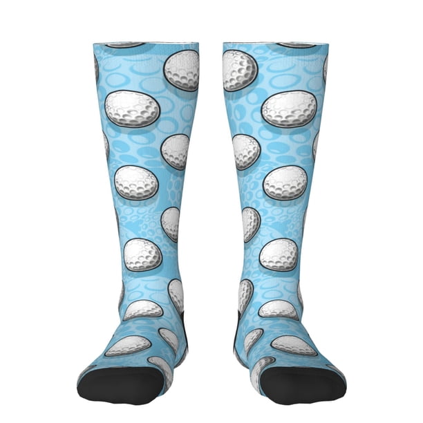 Balery Golf Balls 1 Calcetines novedosos Calcetines deportivos Calcetines hasta la rodilla Calcetines de algodón Calcetines originales y geniales