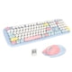 thumbnail image 2 of Teclado y ratón diseño ergonómico Lindo teclado ratón color azul claro mezclado para niña para juegos para dormitorio ANGGREK Otros, 2 of 8