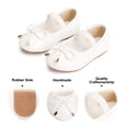 thumbnail image 4 of Toddler Little Girl White Dress Shoes Size 13 - Girl Ballet Flats Wedding Party, 4 of 6
