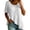 White, variant on Womens Linen Summer Babydoll Tops Short Sleeve Casual Loose Fit Flowy Cute Peplum Tunic Blouses Ruffle Smocked Shirts