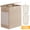 Wheat, variant on BGTREND Double Laundry Hamper with Lid 155L Laundry Basket with Removable Liner Bags & Side Mesh Pocket Collapsible Laundry Sorter Dirty Clothes Hamper (Black)