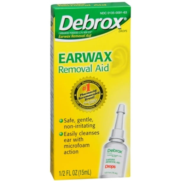 Debrox Drops Earwax Removal Aid 0.50 oz (Pack of 3)