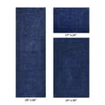 thumbnail image 3 of Better Trends Premium 3 Piece Bathroom Rug Set 100% Cotton, Extra Soft Tufted Bath Mat, Water Absorbent & Reversible Mat, Navy Lux Collection, 3 of 5