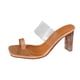 thumbnail image 2 of Sandalias y pantuflas de tacón alto de cristal con cabeza cuadrada informal para mujer Wmkox8yii hj789, 2 of 7