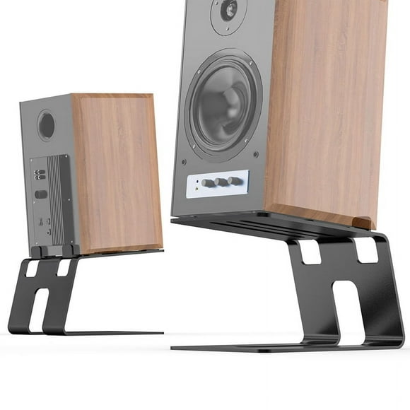 Desktop Speaker Stands, 1 Pair, Studio Monitor Riser with Vibration Dampening Pad XL13274