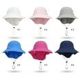 thumbnail image 2 of Kids Little Boy Girl UPF 50+ Sun Protection Bucket Hat Toddler Summer Outdoor Beach Wide Brim Outdoor Sun Hats 2-6T, 2 of 8