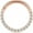 Rose Gold-Front, variant on Titanium Micro Cubic Zirconia Hinged Nose Hoop Ring Body Jewelry Unisex