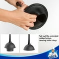 thumbnail image 5 of Toilet Plunger and Bowl Brush Combo for Bathroom Cleaning, Black, 2 Sets, 5 of 9