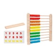 thumbnail image 4 of Ábaco de madera para niños, juguete matemático, palos para contar, juguete de aprendizaje preescolar, ábaco con marco de madera para niños y niñas de, 4 of 9