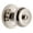 Polished Nickel, variant on Grandeur 820190 Circulaire Solid Brass Rose Privacy Door Knob Set - Brass