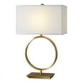 thumbnail image 1 of Uttermost Lampe de Table Ronde en Métal Duara en Laiton Brossé Plaqué/blanc, 1 of 7