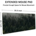 thumbnail image 2 of Pine Trees Desk Pad, Extended Gaming Mouse Pad (35.4x15.7 in), Large Non-Slip Rubber Base Mousepad with Stitched Edges, Waterproof Keyboard Mouse Pad Desk Mat for Work, Game, Office, Home, 2 of 6