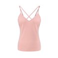 thumbnail image 3 of Débardeurs pour Femmes Athletic Works Débardeur Mode Sans Manches à Bretelles Croisées T-Shirt, 3 of 5