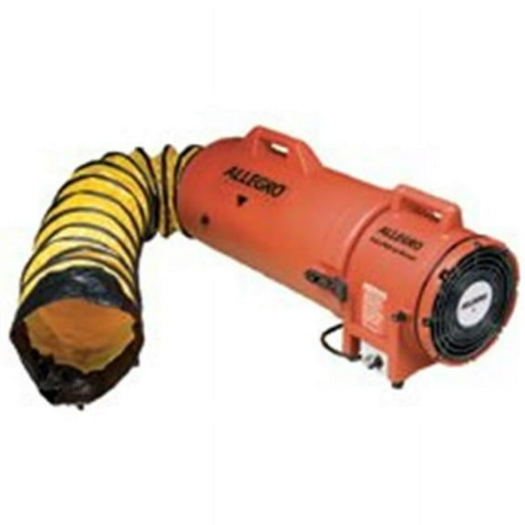Allegro Industries Confined Space Fan,Orange,13 1/2" W 9533-25