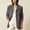 Gray, variant on IUYRTFE Women Lapel Collar Solid Color Button Down Jacket with Pockets for Fall Winter Casual Daily Wear