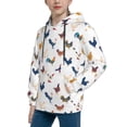 thumbnail image 2 of Balery Various Rooster Pattern Boys Hoodie, Youth Pullover Hooded Sweatshirt, Kangaroo Pocket Hoodie for Kids Girls -Large, 2 of 6