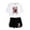 WhiteBlack, variant on Sydney Sweeney Tshirt&Shorts 2 Piece Sets Hip hop Tops&Trousers 2 Piece Suit Women Clothes