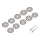 thumbnail image 1 of 10 unids 30 mm 8 orificios Diamante Cuchilla de sierra circular Disco de corte de madera con 2pcs Mandrel Herramienta de corte de plástico de aluminio de plástico, 1 of 6