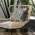 thumbnail image 2 of Amrita Sen Designs  26 x 26 in. Pond Peacock Broadcloth Indoor & Outdoor Zippered Pillow - Multi Color, 2 of 5