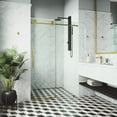 thumbnail image 3 of Vigo Vg6044cl6076 Elan Cass 76" High X 60" Wide Sliding Frameless Shower Door - Stainless, 3 of 7