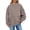 4# Khaki, variant on Mock Neck Sweatshirt Women 2026 Fall Fashion Oversized Turtleneck Pullover Fleece Long Sleeve Sweatshirts Tops White M