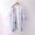 thumbnail image 2 of Moda Mujer Causal Cardigan Impresión Blusa Camiseta de Manga Corta Tops de Verano Odeerbi ODB-6, 2 of 7