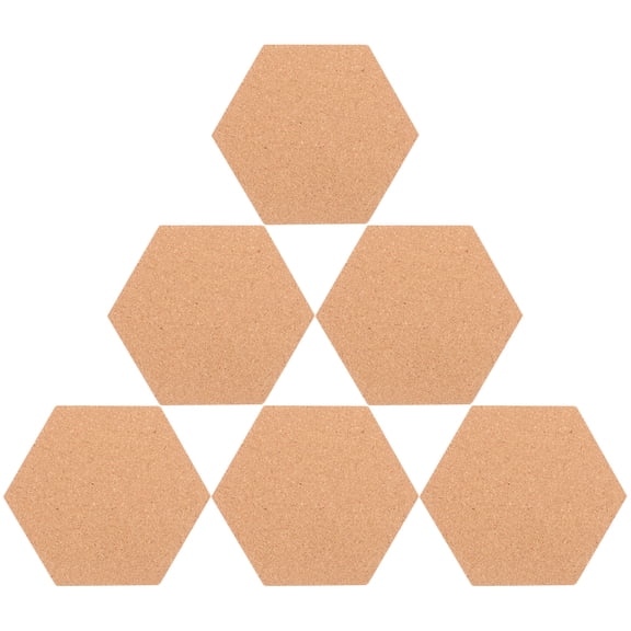 Hexagonal Corkboard DIY Cork Board .5X17.5CM Brown