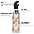 thumbnail image 3 of Yayeee 33oz Insulated Water Bottle Double Wall Stainless Steel with Flip Straw Lid, Capybara Strawberry Pattern, 3 of 7
