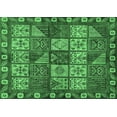 thumbnail image 1 of Ahgly Company Indoor Rectangle Abstract Emerald Green Modern Area Rugs, 5' x 8', 1 of 4