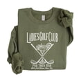 thumbnail image 4 of Ladies Golf Club Sweatshirt for Women Funny Par Then Bar Pullover Crewneck Army Green Sweatshirt Adult Medium, 4 of 6
