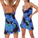 thumbnail image 1 of SAYOO Vestido de fiesta de cóctel sin espalda de corte bajo con rayas de espagueti para mujer SAYOO Sexy, 1 of 6