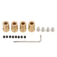 thumbnail image 3 of ANGGREK RC Car Brass Coupler,4Pcs RC Brass Coupler Extension Wheel Hub Combiner Coupler For WPL RC Car Replacement Repair,RC Car Accessory, 3 of 8