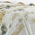 thumbnail image 2 of Wellco  Bedding Comforter Set Bed In A Bag - 3 Piece Floral Bedding Sets - Oversized Bedroom Comforters, White King, 2 of 5