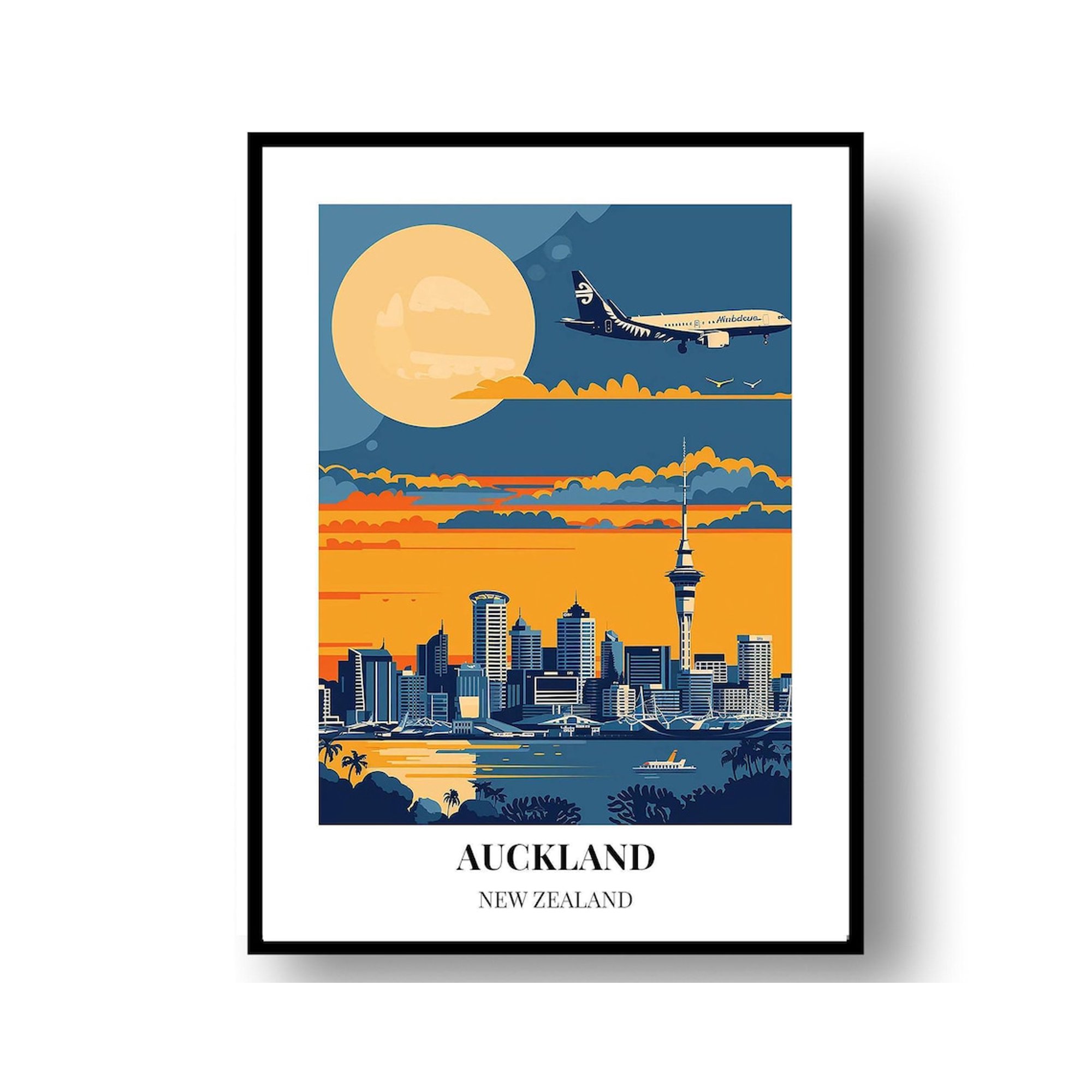 Auckland Travel Poster Print