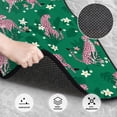 thumbnail image 3 of Yiaed Tropical Leopard Print Carpet Floor Mats for Cars, Auto Accessories Front & Rear Car Floor Mats Car Floor Foot Mat Sets of 4 Pieces, 3 of 7