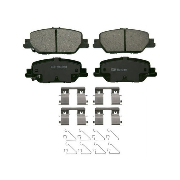 Rear Brake Pad Set - Compatible with 2017 - 2022 Honda CR-V 2018 2019 2020 2021