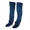 thumbnail image 3 of yuksok over Knee High Fuzzy Socks Bedroom Boot Socks Lady Cozy Super Soft for Women Dark Blue S, 3 of 9