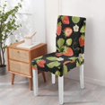 thumbnail image 4 of Strawberry Dining Chair Covers Set of 4 Charming Red Fruit Print Washable Polyester Stretch Slipcovers Removable Seat Protector for Summer Kitchen Decor, 4 of 7