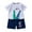 J, variant on Toddler Boys Cartoon Print Cotton Short Sleeve T-Shirt Shorts Outfits, Sizes 2-3T