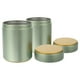 thumbnail image 4 of botes de almacenamiento de alimentos: recipientes metálicos con tapas herméticas para té suelto y granos de café Botes de hojalata para bolsitas de té Verde, 4 of 7