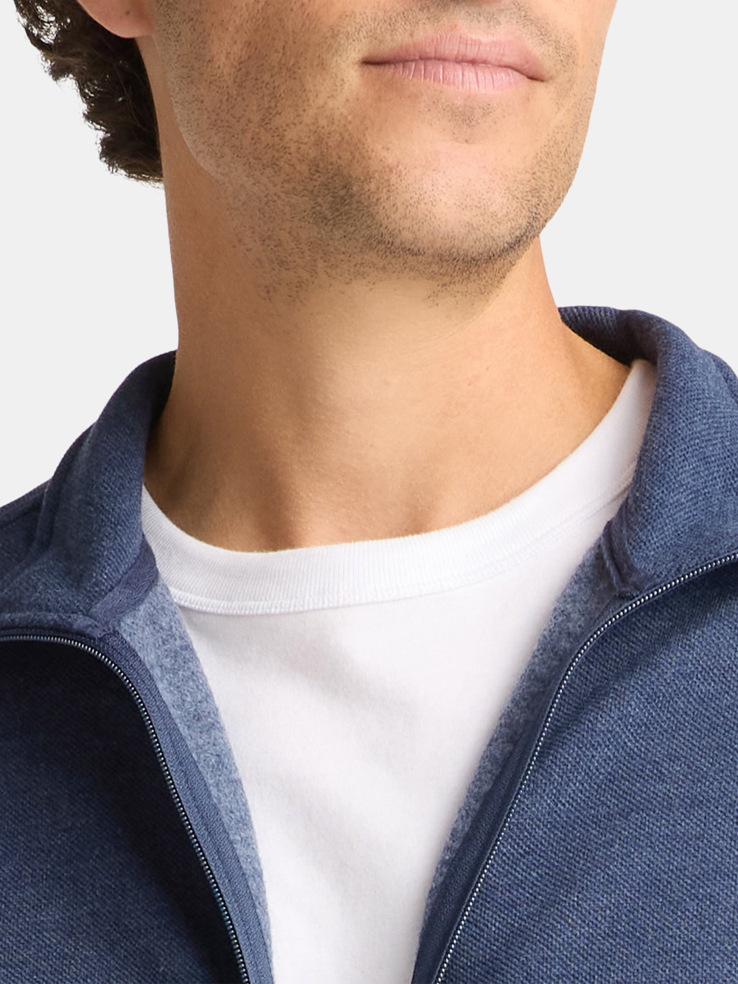 George Men's and Big Men's Full Zip Knit Jacket, Size XS-3XL