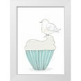 thumbnail image 1 of Ogren, Sarah 24x32 White Modern Wood Framed Museum Art Print Titled - Bird on a Cupcake, 1 of 4