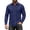 Navy, variant on Men's Tuxedo Shirt Formal Dress Shirt Pleated Long Sleeve Button Down Shirts for Prom Party Wedding