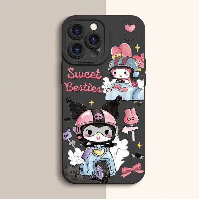 2024 Sanrio Kuromi Hello Kitty Phone Case For OPPO Reno 10 5G 8T 8 7 7Z 6 6Z 5 Lite 5Z 4 4G Reno8 Find X5 X6 Pro Printing Matte Cover LXY