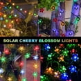 thumbnail image 5 of Syenll 23ft 50 LED Solar Flower String Lights, Outdoor Cherry Blossoms Solar Lights for Fence Garden Yard Patio Tree Decor, Multicolor, 5 of 8