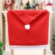 thumbnail image 1 of Fundas para sillas de Navidad de tela no tejida roja, sombrero de Papá Noel, funda para silla de comedor de Navidad para decoración, cocinas, banquetes de bodas, 1 of 4