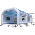 thumbnail image 2 of WGIA Inflatable Paint Booth 28x15x10FT Fashion Color Scheme (White + Camo) with 2 Blowers Inflatable Spray Booth with Filter System Portable Car Paint Booth for Car Parking Tent Workstation, 2 of 7